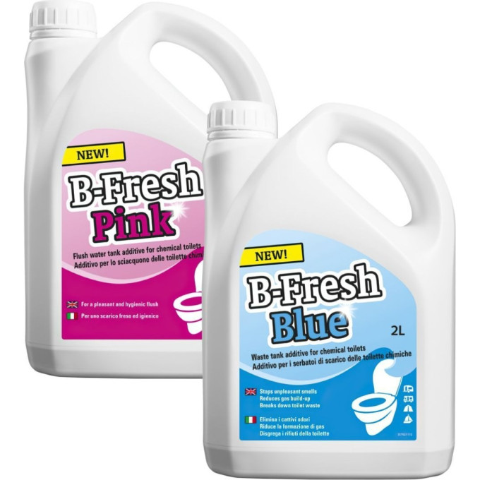 Комбо-комплект жидкостей THETFORD B-FRESH BLUE (2л) + B-FRESH PINK (2л) 30547BJ+30552BJ